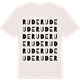 Vintage White t-shirt med Rude ordlek t-shirt