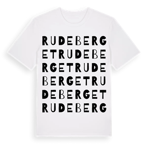 Rudeberget ordlek t-shirt – ekologisk bomull t-shirt från Pinshirt