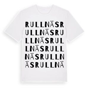 Rullnäs ordlek t-shirt – ekologisk bomull t-shirt från Pinshirt