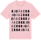 Pink Cotton t-shirt med Runåberg ordlek t-shirt