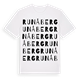 White t-shirt med Runåberg ordlek t-shirt