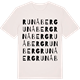 Vintage White t-shirt med Runåberg ordlek t-shirt