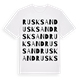 Rusksand ordlek t-shirt