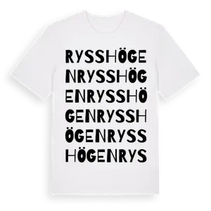 Rysshögen ordlek t-shirt – ekologisk bomull t-shirt från Pinshirt