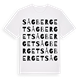 White t-shirt med Sågberget ordlek t-shirt