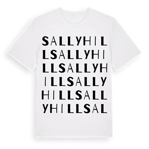 Sallyhill ordlek t-shirt – ekologisk bomull t-shirt från Pinshirt
