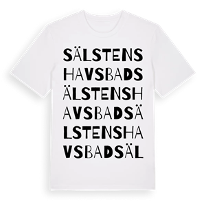 Sälstens havsbad ordlek t-shirt – ekologisk bomull t-shirt från Pinshirt