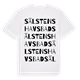 Sälstens havsbad ordlek t-shirt