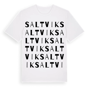 Saltvik ordlek t-shirt – ekologisk bomull t-shirt från Pinshirt
