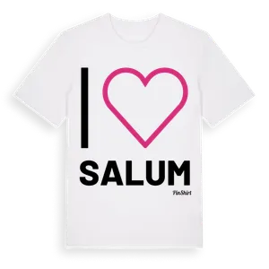 Jag älskar Salum t-shirt stort tryck – ekologisk bomull t-shirt från Pinshirt