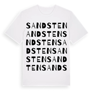 Sandsten ordlek t-shirt – ekologisk bomull t-shirt från Pinshirt