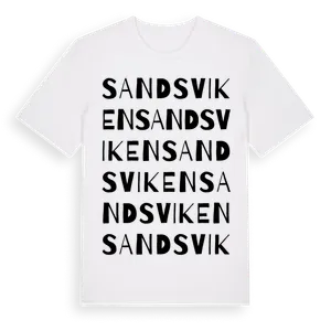 Sandsviken ordlek t-shirt – ekologisk bomull t-shirt från Pinshirt
