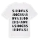 White t-shirt med Sandviksudden ordlek t-shirt