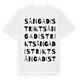 Sånga distrikt ordlek t-shirt