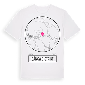 Sånga distrikt t-shirt – ekologisk bomull t-shirt från Pinshirt