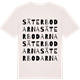 Vintage White t-shirt med Säterbodarna ordlek t-shirt