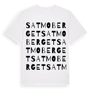 Satmoberget ordlek t-shirt – ekologisk bomull t-shirt från Pinshirt