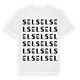 White t-shirt med Sel ordlek t-shirt