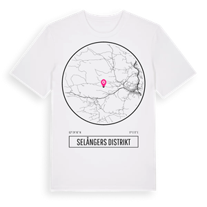 Selångers distrikt t-shirt – ekologisk bomull t-shirt från Pinshirt