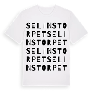 Selinstorpet ordlek t-shirt – ekologisk bomull t-shirt från Pinshirt