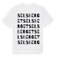 White t-shirt med Selsberget ordlek t-shirt