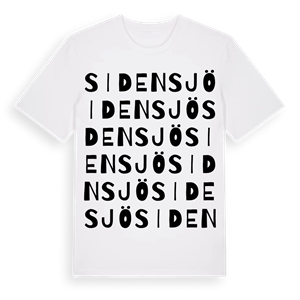 Sidensjö ordlek t-shirt – ekologisk bomull t-shirt från Pinshirt