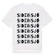 White t-shirt med Sidensjö ordlek t-shirt