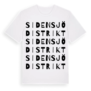 Sidensjö distrikt ordlek t-shirt – ekologisk bomull t-shirt från Pinshirt