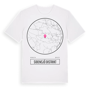 Sidensjö distrikt t-shirt – ekologisk bomull t-shirt från Pinshirt