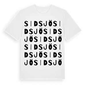 Sidsjö ordlek t-shirt – ekologisk bomull t-shirt från Pinshirt