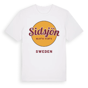 Sidsjön cirkel t-shirt – ekologisk bomull t-shirt från Pinshirt