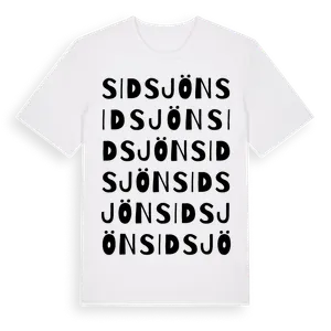 Sidsjön ordlek t-shirt – ekologisk bomull t-shirt från Pinshirt