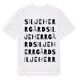 White t-shirt med Silje Herrgård ordlek t-shirt