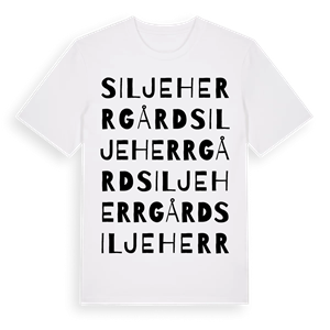 Silje herrgård ordlek t-shirt – ekologisk bomull t-shirt från Pinshirt