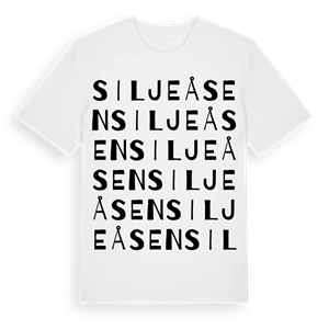 Siljeåsen ordlek t-shirt – ekologisk bomull t-shirt från Pinshirt