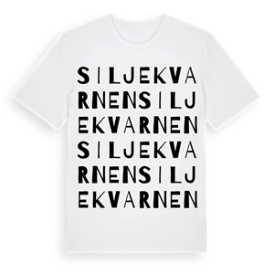 Siljekvarnen ordlek t-shirt – ekologisk bomull t-shirt från Pinshirt