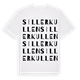White t-shirt med Sillerkullen ordlek t-shirt