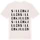 Vintage White t-shirt med Sillerkullen ordlek t-shirt