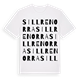 White t-shirt med Sillre Norra ordlek t-shirt