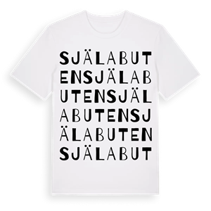 Själabuten ordlek t-shirt – ekologisk bomull t-shirt från Pinshirt