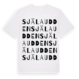 Själaudden ordlek t-shirt – ekologisk bomull t-shirt från Pinshirt