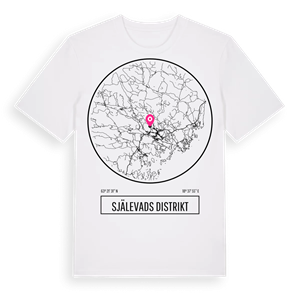 Själevads distrikt t-shirt – ekologisk bomull t-shirt från Pinshirt