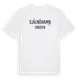 White t-shirt med Själnöhamn i Sverige t-shirt