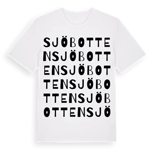 Sjöbotten ordlek t-shirt – ekologisk bomull t-shirt från Pinshirt