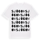 White t-shirt med Sjögom ordlek t-shirt