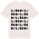 Vintage White t-shirt med Sjögom ordlek t-shirt