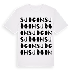 Sjögom ordlek t-shirt – ekologisk bomull t-shirt från Pinshirt