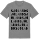 Mid Heather Gray t-shirt med Sjöland ordlek t-shirt