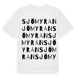 Sjömyran ordlek t-shirt – ekologisk bomull t-shirt från Pinshirt