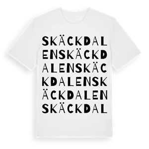 Skäckdalen ordlek t-shirt – ekologisk bomull t-shirt från Pinshirt